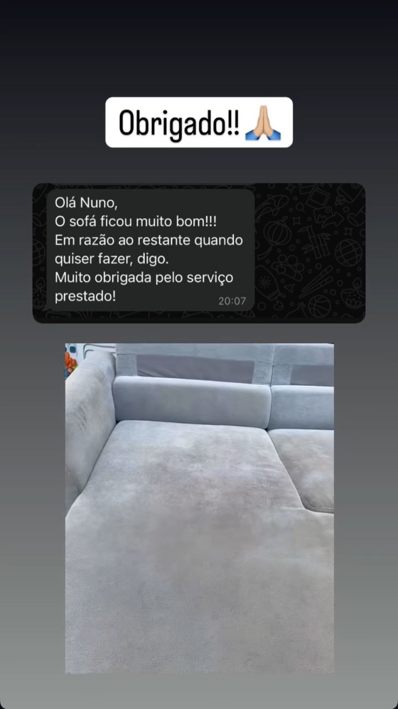 Opinião real de cliente da Limpax (captura de ecrã)