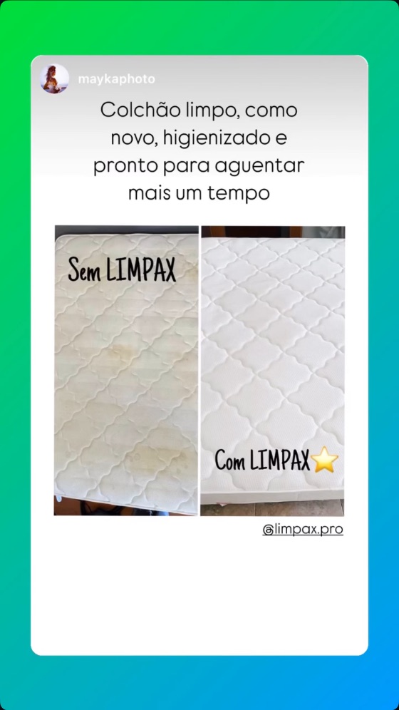 Opinião real de cliente da Limpax (captura de ecrã)