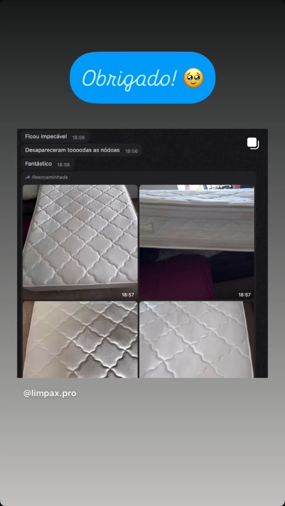 Opinião real de cliente da Limpax (captura de ecrã)