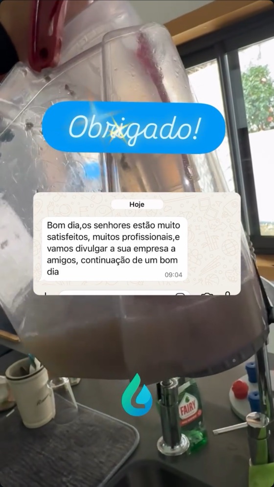 Opinião real de cliente da Limpax (captura de ecrã)